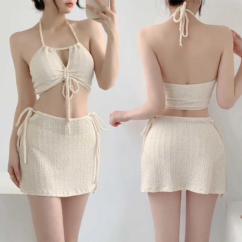 Women's Three-Piece Sexy Lace-up Pure Desire Suit