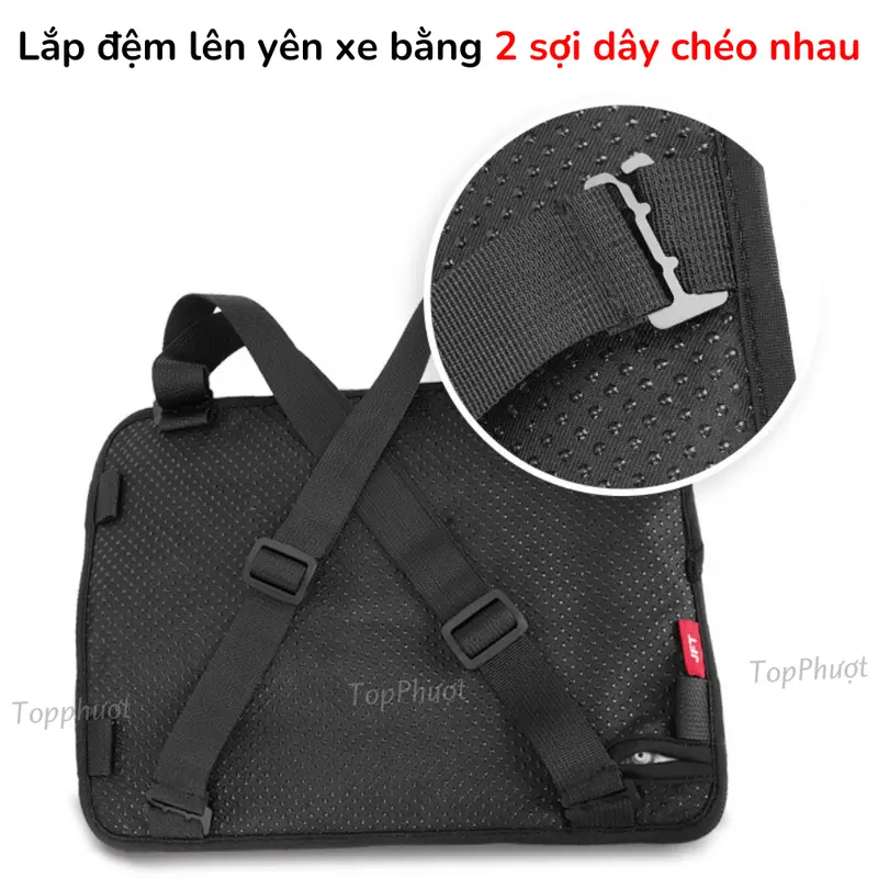 Đệm Lót Yên Xe Máy Bơm Hơi Đàn Hồi - Phù Hợp Cho Shiper& Phượt Thủ Êm Ái Đàn Hồi Chống Sốc Hiệu Quả 8