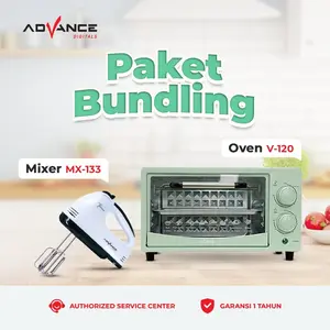 [PAKET BUNDLING] Oven Listrik V-120 Bundling Dengan Hand Mixer MX-133 Paket Set Dapur