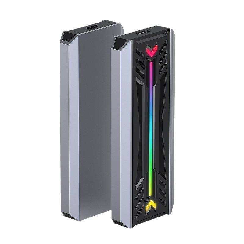 RGB Metal NVMe/Ngff Mobile Hard Disk Box Type-c3.1 Solid State - TikTok ...