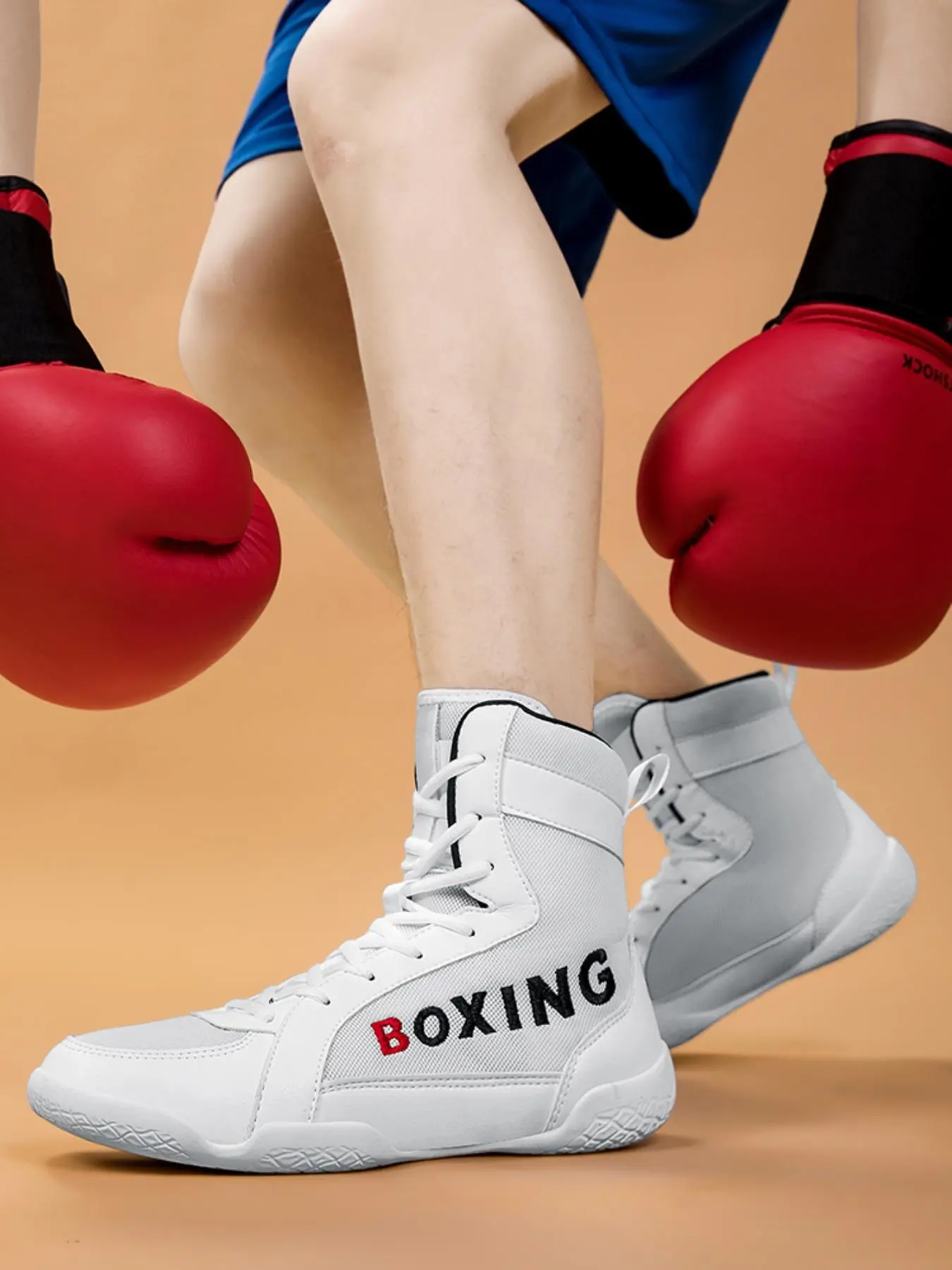 Unisex's Boxing Shoes, Non-slip Wear-resistant Boxing Shoes, Fashionable Sports Shoes for Boxing & Wrestling Training