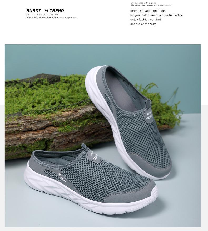 Product Introduction of Sneakers Casual Shoes for Men Breathable Summer Lightweight Comfortable Black Slip-On Driving Walking Shoes Tenis Masculino Boy Runner 44