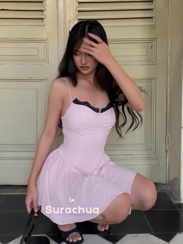 Amia Serene - [Có big size] Jumpsuit hai dây basic, cổ điển, thanh lịch | BigBuy360 - bigbuy360.vn