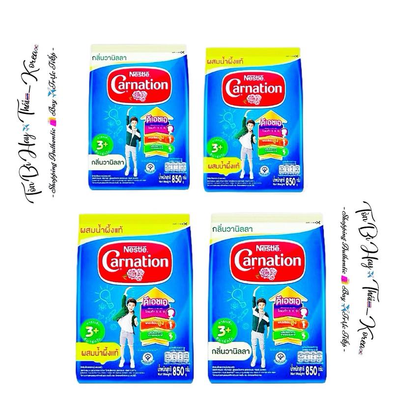 Sữa Bột Nguyên Kem Nestle Carnation 3+ Tăng Chiều Cao Thái Lan - Túi 500g-1.4kg - Có Bổ Sung DHA Và Canxi Cho Bé sữa nguyên kem