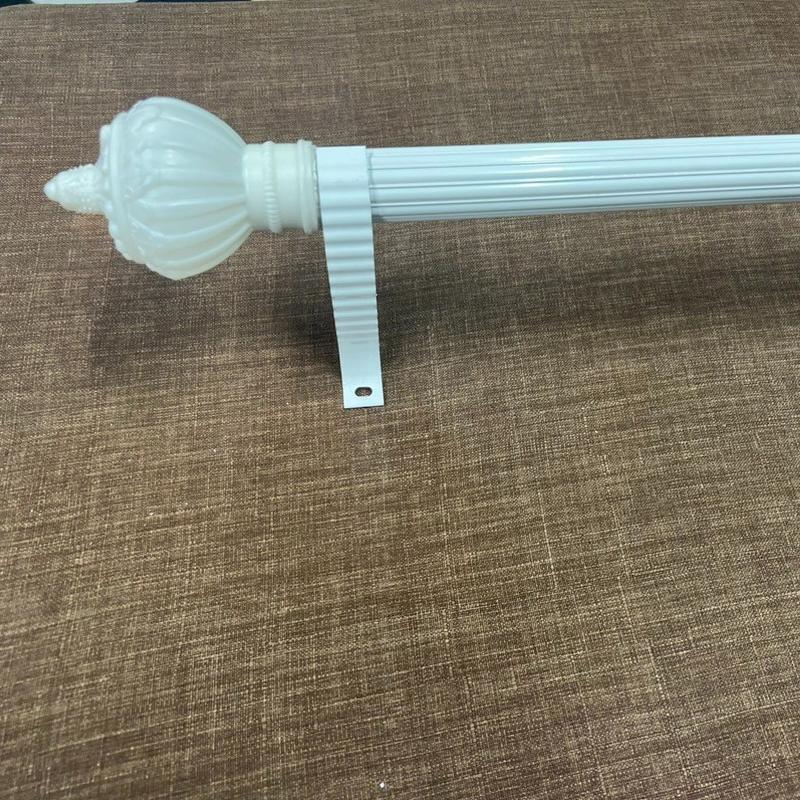 thanh treo rèm cửa sổ , cửa chính đầy đủ phụ kiện ( giá đỡ , đầu bịt , núm cột , đinh vít , tắc kê )