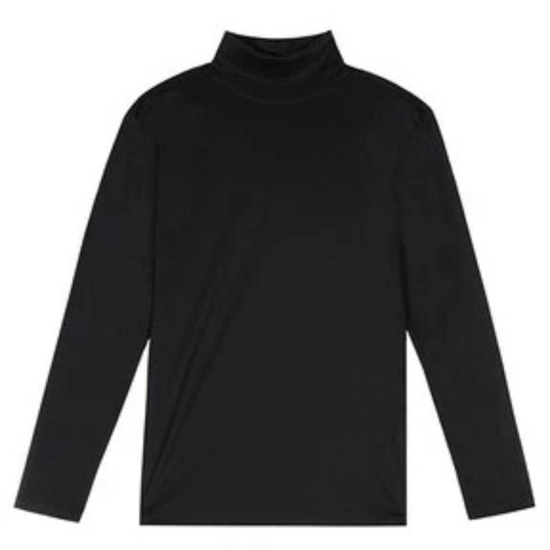 Áo giữ nhiệt nam lót lông 2 lớp cổ cao 3 phân Cotton Nhung Menswear aogi  unhiet
