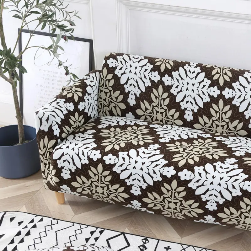 Floral Pattern Sofa Cover, 1/2 Counts Soft Comfortable Sofa Slipcover, Sofa Protector for Home Living Room, Home Decor 7