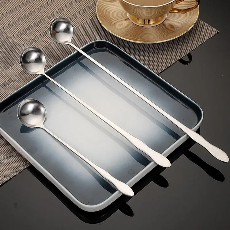 Long-Handled Stirring Spoon Coffee Brewing Spoon Stainless Steel Spoon 20 26 32 Cm