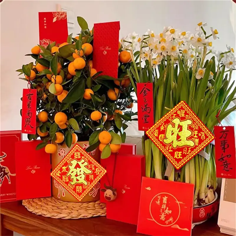 Nhãn Dán Cửa Chữ Fu Bằng vải nỉ, Dòng Baifu, Đồ Trang Trí Cửa Năm Mới 2025, Thích Hợp Cho Phòng Khách, Có Keo, Đồ Dùng Đồ Trang Trí Lễ Hội Mùa Xuân, Tân Gia 7