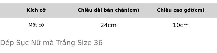 Product Introduction of Dép Sục Nữ Croc Có Thể Làm Giày Đi Biển, Đi Mưa Thoải Mái không sợ hư, để Cao Gót 10Cm,(SiZe 36) 0