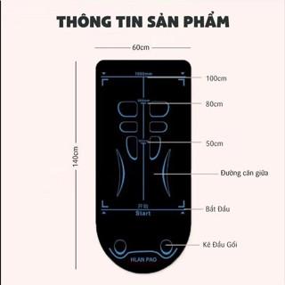 Thảm Tập Cho Con Lăn Tập Bụng, Thảm Tập Yoga Chống Trượt, Có ĐƯờng Hướng Dẫn Tập Cơ Bụng