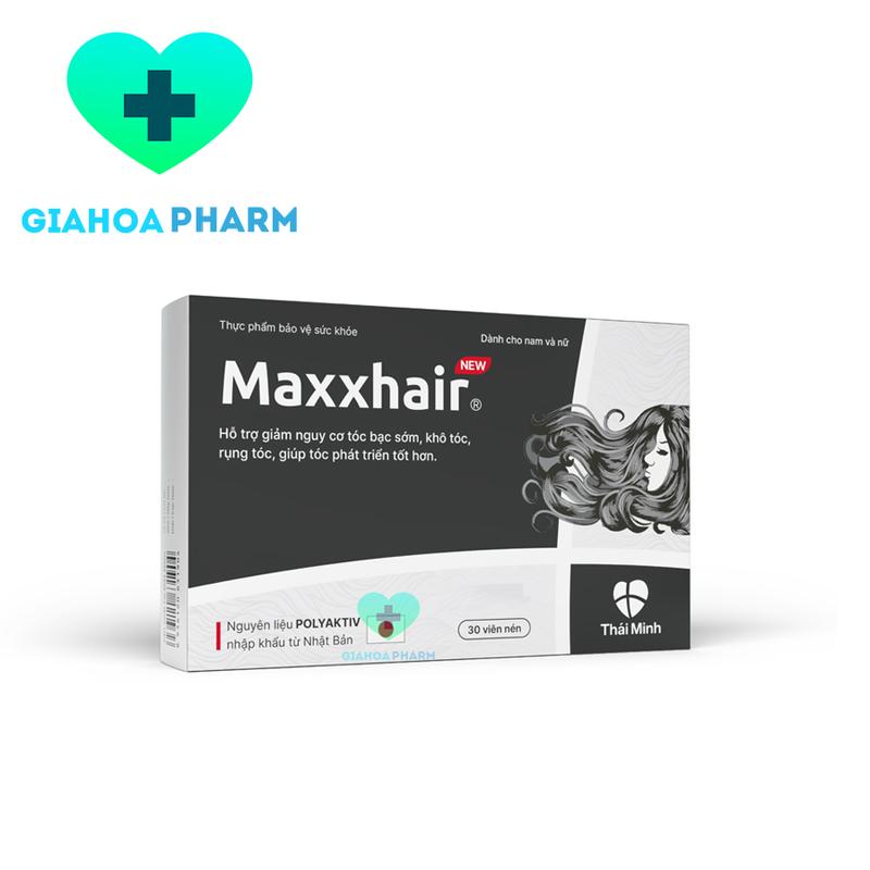 Maxxhair - Viên uống hỗ trợ mọc tóc giúp tóc chắc khoẻ và giảm nguy cơ rụng tóc