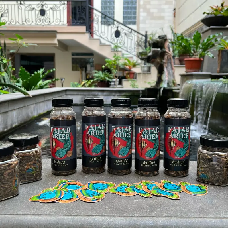 PAKAN IKAN UDANG JAHAT FAJAR ARIEF ORIGINAL (UDANG BESAR DAN UDANG KECIL) 0