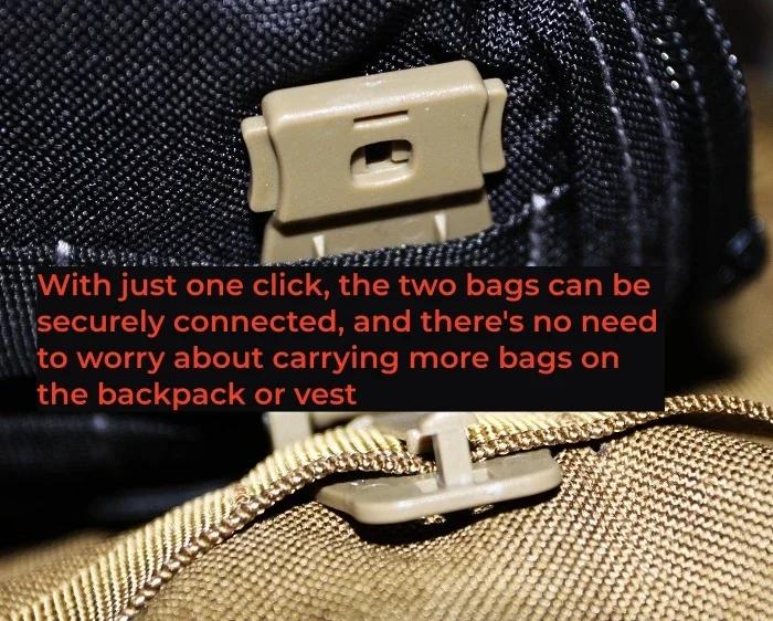 Product Introduction of Webbing Belt Clip Strap Link Tactical Buckle Bushcraft Backpack Bag Connect Kit Outdoor Molle Attach Hike Camp 15