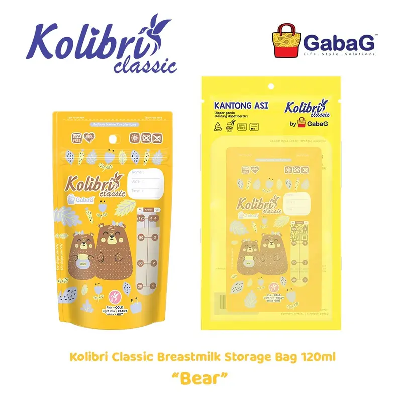 Gabag Kantong Asi Kolibri Classic 120 ml Isi 30-Kantong Asi Gabag Murah