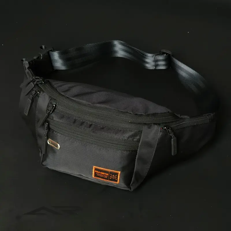 Tas Selempang Pria POLO AMSTAR Original Waistbag Extra Organizer pinggang 8