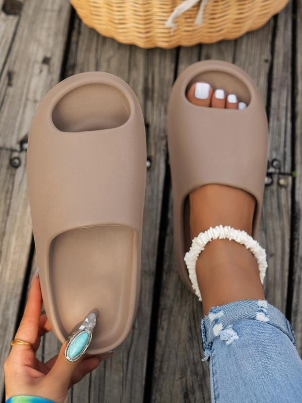 Women's Summer 2024 Solid Non-slip Slides, Soft Comfortable Lightweight Eva Slippers for Bathroom, Pool, Spa, Casual Home Slippers for Indoor and Outdoor Wear As Gifts 8