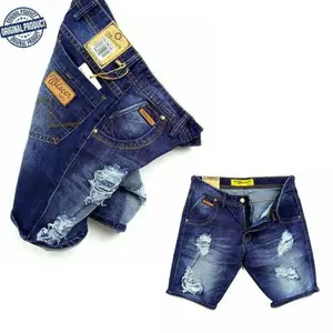 Celana Jeans Pendek Pria Terlaris MC Wiscer / Celana Pendek Wiscer Termurah/ Celana Pendek Pria Kekinian
