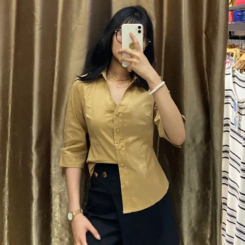 Kemeja Pendek 3/4 Slim Fit Big Mango 6