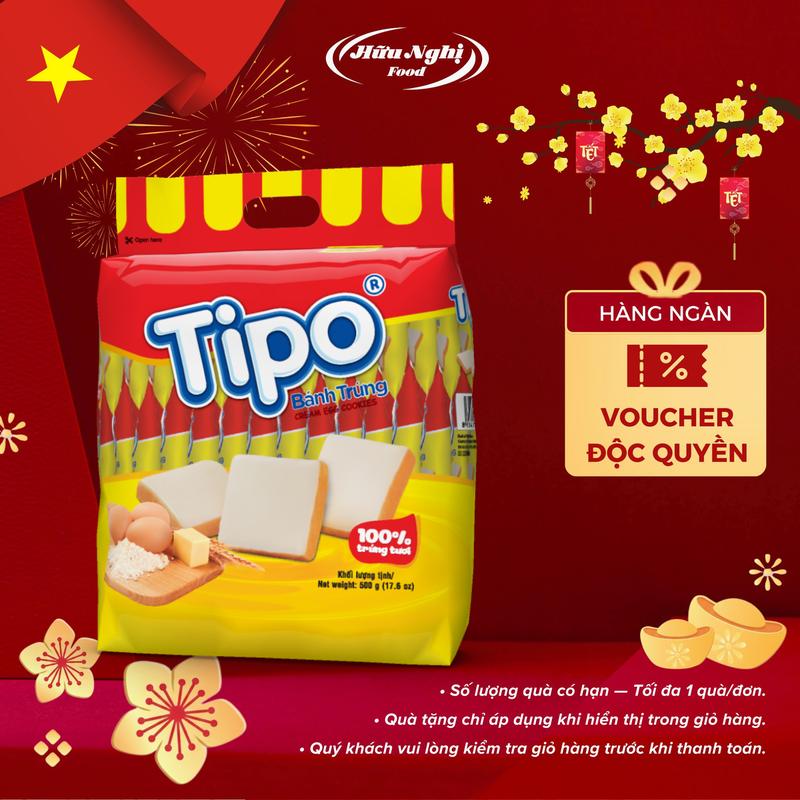  Tipo Bánh Trứng Nướng Vị Sữa 500g Thơm Ngon Giòn Rụm 