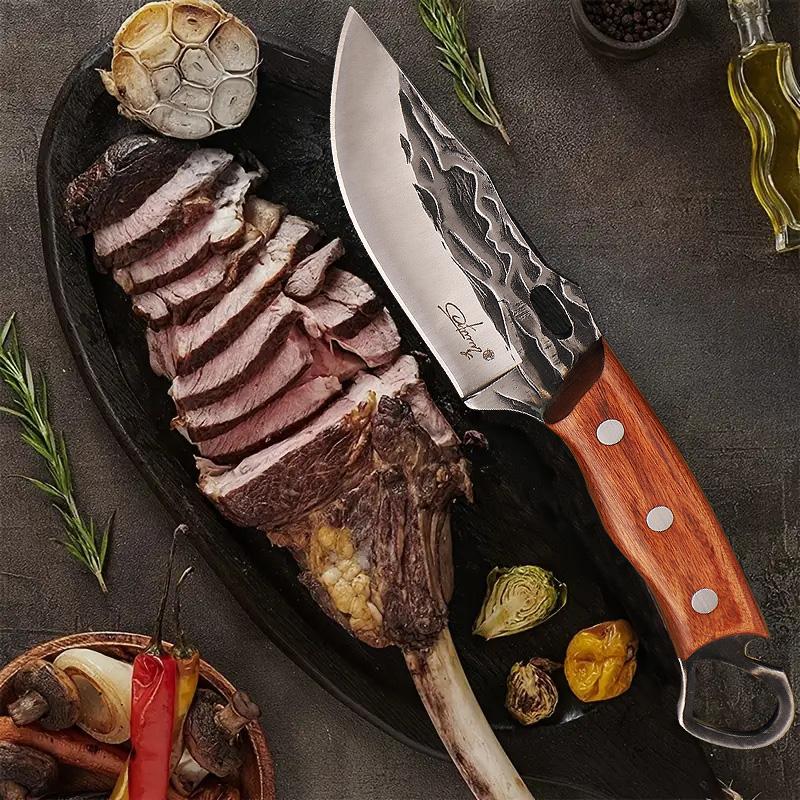 High carbon steel boning knife, handmade forged kitchen chef - TikTok Shop