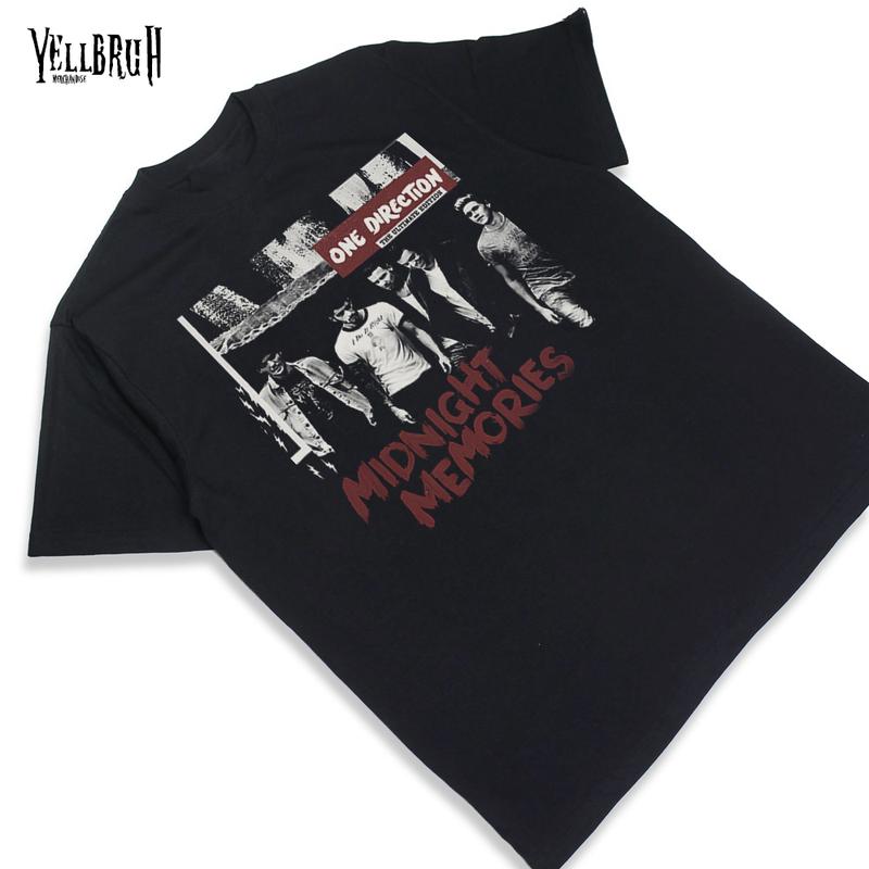 T shirt ONE DIRECTION MIDNIGHT MEMORIES Baju Yellbruh Merchandise Tee Kain Kaos Kain Kaos Katun Nyaman 1