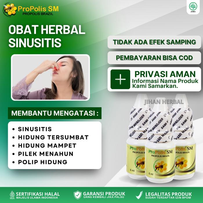 Gambar ProPolis SM Obat Sinusitis Hidung Bau Busuk Tersumbat dan Mampet Perawatan Pernafasan  Isi 6ml dari Jihan Herbal Store Kota Administrasi Jakarta Barat Tokopedia