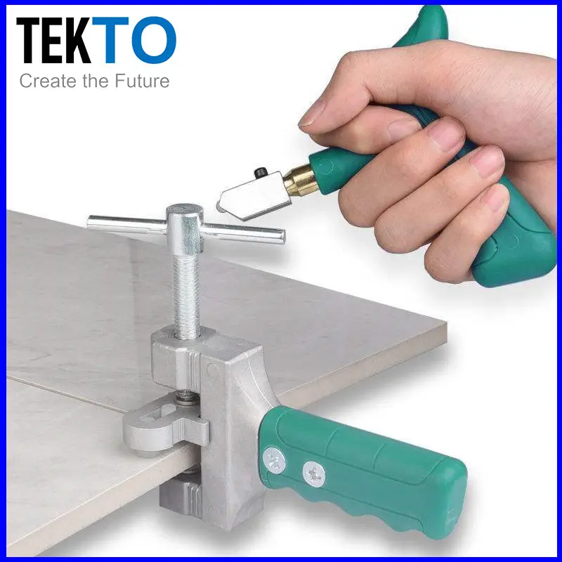 Dao cắt gạch men, Dao cắt kính kèm theo kẹp bẻ tách gạch, kính cao cấp - 058 1