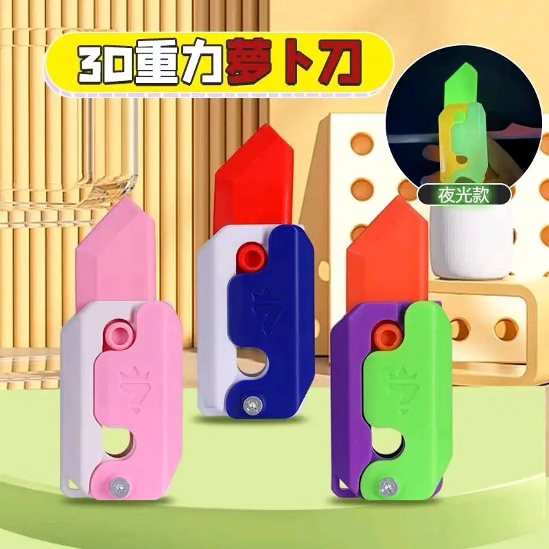 Gravity carrot knife 3D / Mainan pisau wortel /mainan pisau viral