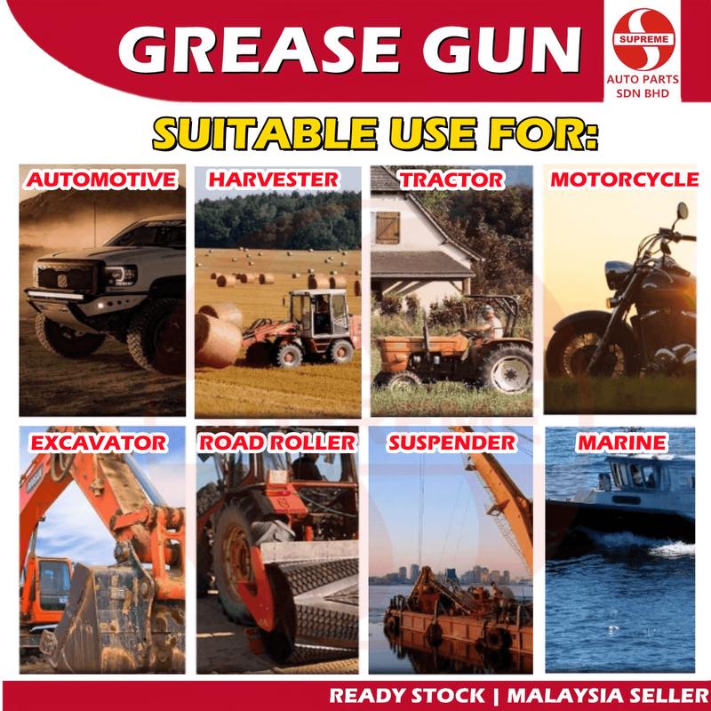 Product Introduction of S2U Manual Grease Gun Hand Lever Pump Heavy Duty Flexible Hose Coupler Nozzle Germany Standard  Pam Gris 4
