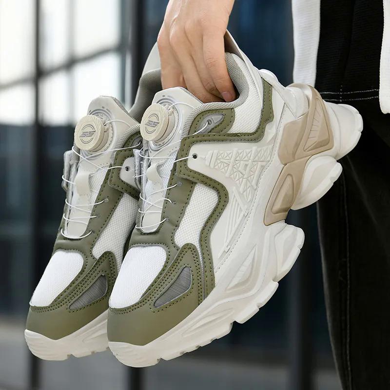 Personalizza le scarpe da ginnastica casual sportive da uomo con manopola rotante, design riflettente, trasformatrici vuote, scarpe da corsa e da passeggio per le donne, scarpe da ginnastica, runner_voghion.com