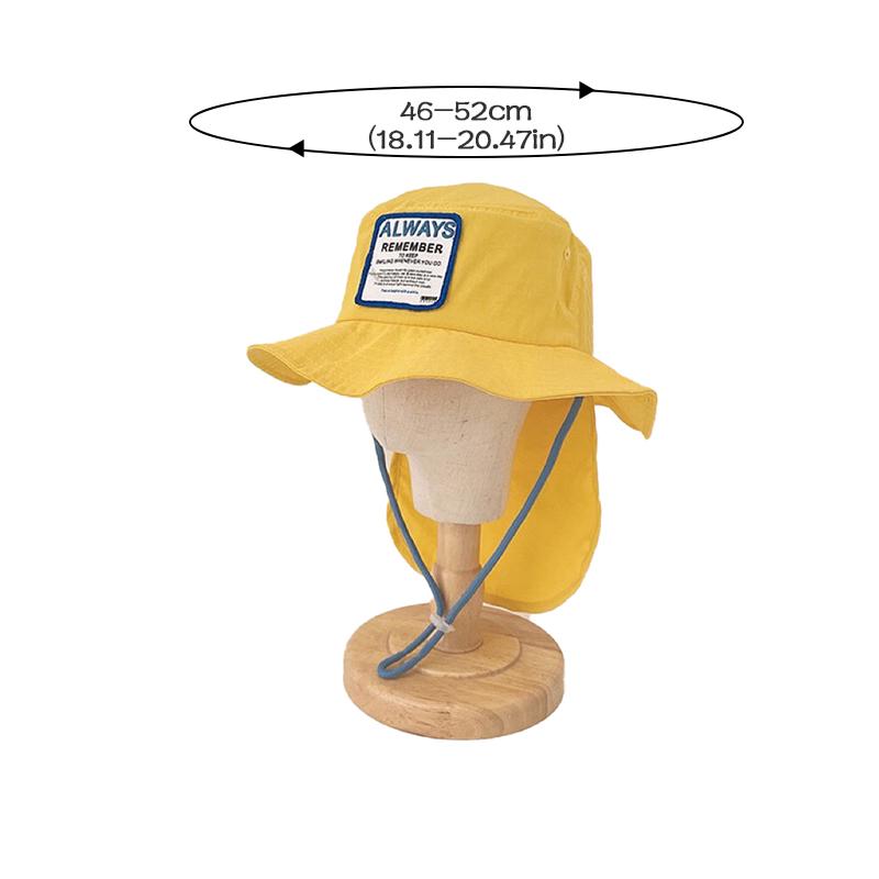 Product Introduction of Mũ Bucket Trẻ Em, Phong Cách Mùa Hè, Chống Nắng Ngoài Trời, Mũ Ngư Dân, Cho Bé Trai Và Bé Gái, Màu Trơn Có Thể Điều Chỉnh, Mũ Chống Nắng Panama Trẻ Em 13