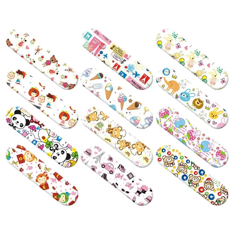 Hộp 100 miếng băng keo cá nhân Dieulinhshop hoạ tiết hoạt hình thoáng khí siêu dính chống thấm nước 4