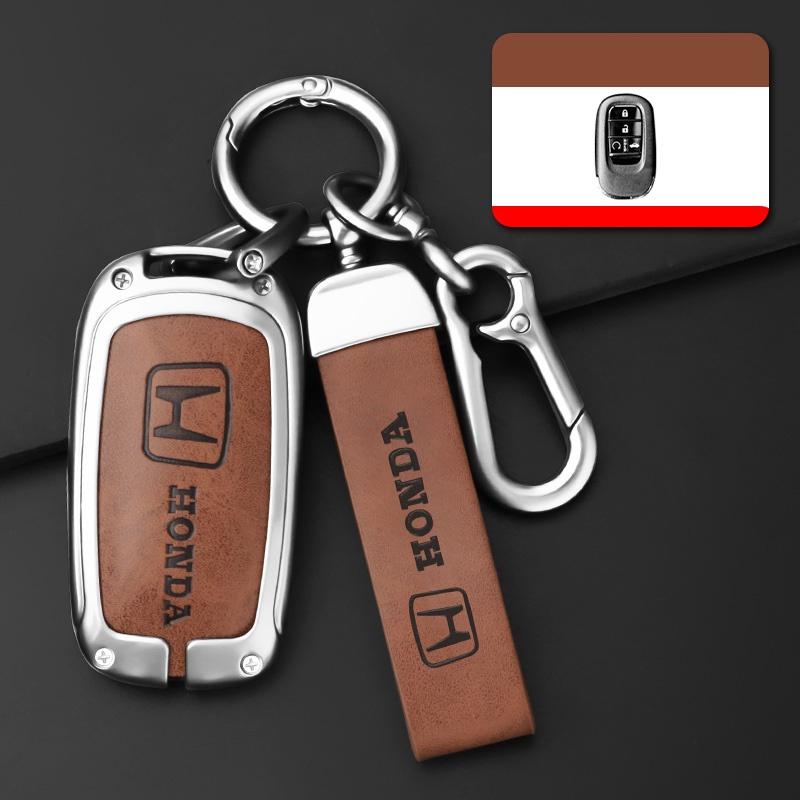 Zinc Alloy Car Remote Key Case Cover Shell For Honda Civic 2022 2/3/4/5 Buttons Protector Holder Fob Keyless Car Accessories 3