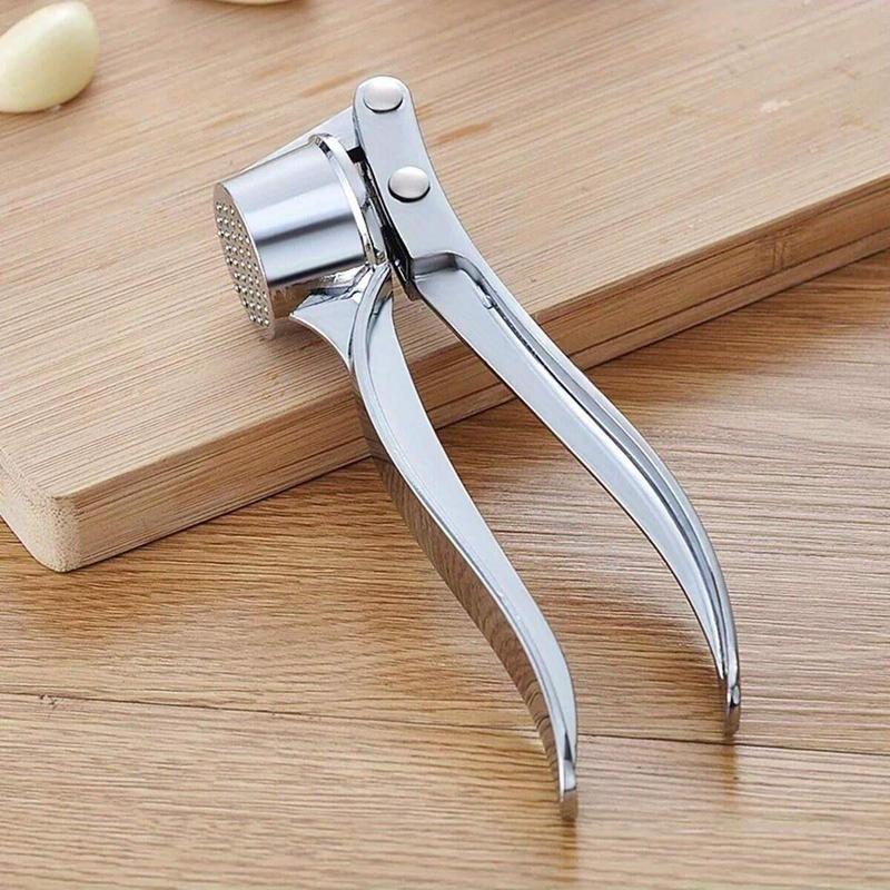 Product Introduction of Stainless Steel Garlic Press, Manual Garlic Press with Handle, Kitchen Accessories, Durable Ginger Press for Kitchen, Household Essentials 10