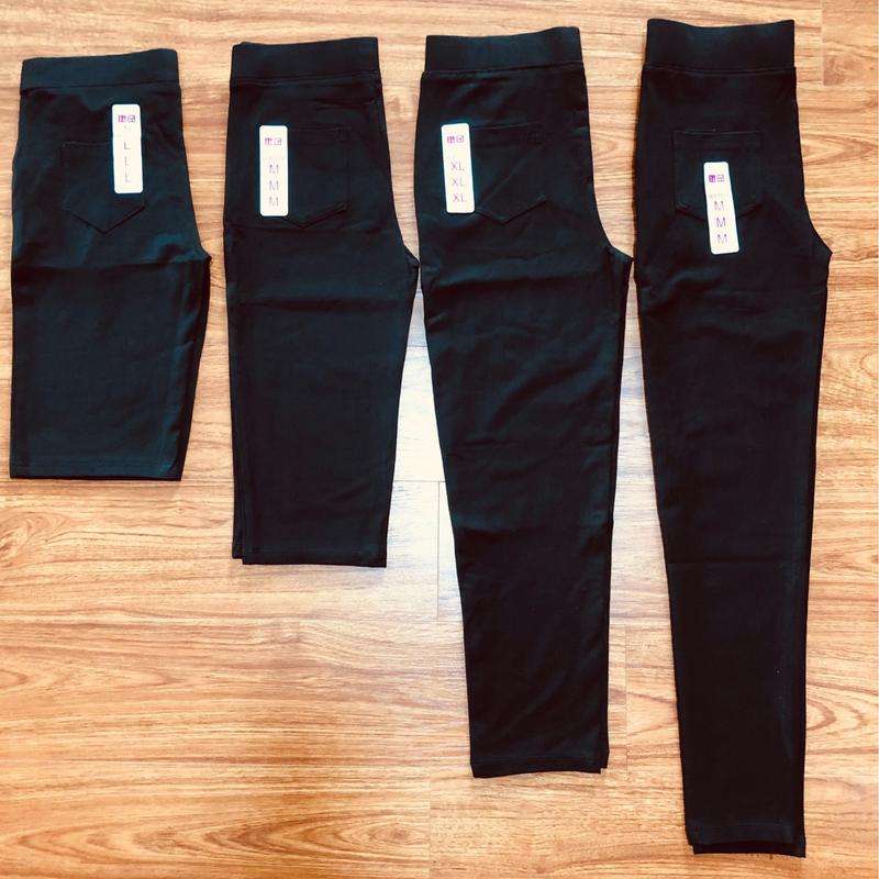 Quần Legging Dài, Ngố, Lửng, 9 tấc (35-92kg) chất cotton dày dặn ko xù lông ko cắn chỉ, có túi