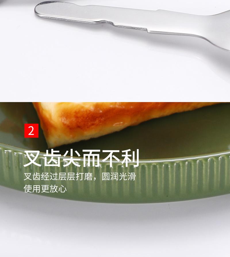 Product Introduction of Factory Customized Child's Spoon and Fork Stainless Steel Hardware Insert Plastic Handle Semi-Finished Bright Tableware Accessories Customized 4