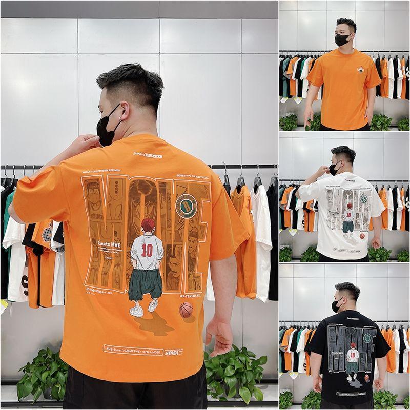 Product Introduction of Áo Thun Slam Dunk, Dành Cho Nam Giới, ngắn Tay Áo, Làm Bằng Cotton Nguyên Chất, Nhân Vật Hoạt Hình Hợp Xu hướng Sakuragi Hanamichi Cặp Đôi Áo Dáng Rộng Vừa Vặn, Quần Áo Nam 3