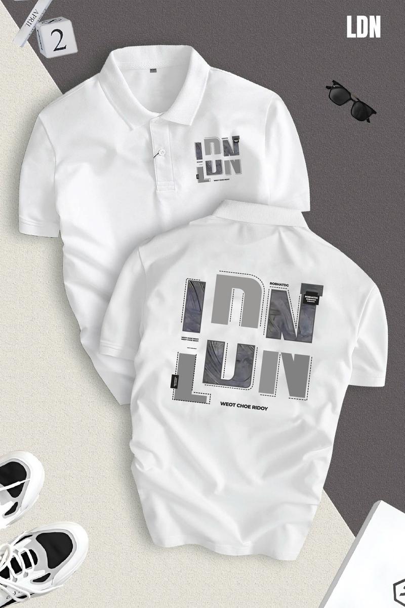 Product Introduction of Áo thun polo nam vải cá sấu IN HÌNH phối cổ mẫu phối màu mới 2025 Ngắn Tay LDN 2