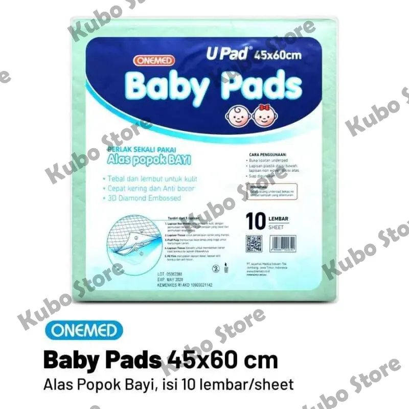 Underpad Baby Pad 45x60cm Perlak Alas Tidur Popok Baby Underpad untuk Bayi Newborn Diapers 2