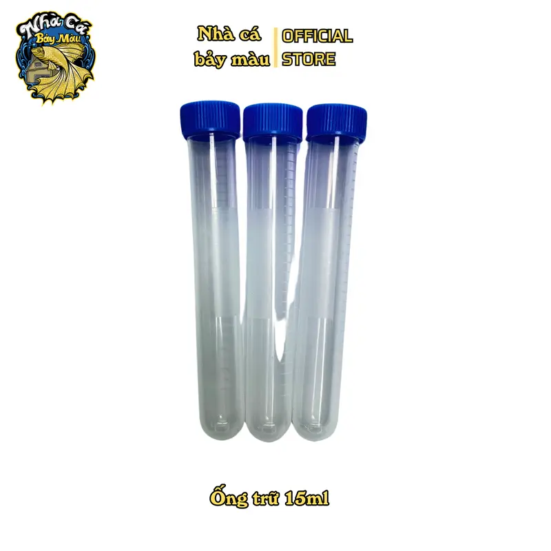 Ống trữ artemia, nhựa mica có nắp đậy dung tích 5ml-15ml 7