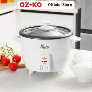 AZKO Kris 300 ml Rice Cooker Manual - Putih Magic Jar Magic Com Penanak Nasi Alat Masak Beras Elektronik Dapur