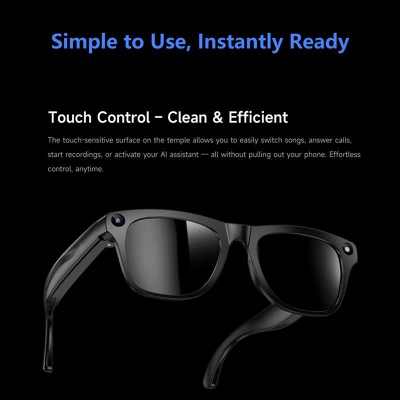8K AI Smart Glasses With 100MP Camera Chat GPT Touch Sport Sunglasses Bluetooth Call Music Player Only take photos NEW - Image 4