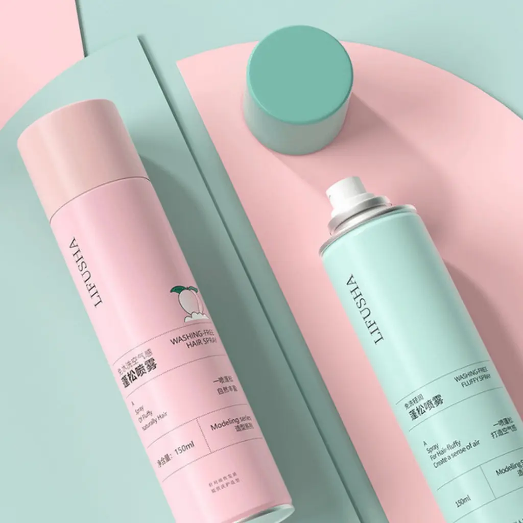 Gội Khô  150ml(Hồng),xịt khô hút dầu cho tóc dầu Nữ Dưỡng Tóc