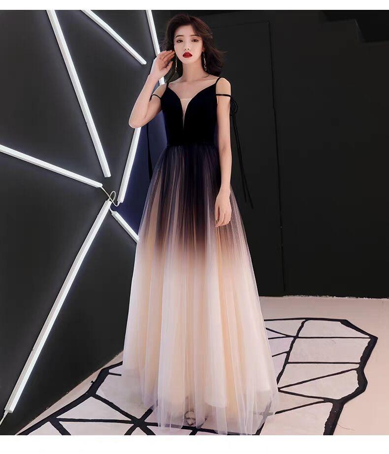 Product Introduction of Gradient Evening Dress Women's Long 2024 New Annual Meeting Host Ladies Banquet Dress Noble Elegant Slimming 12