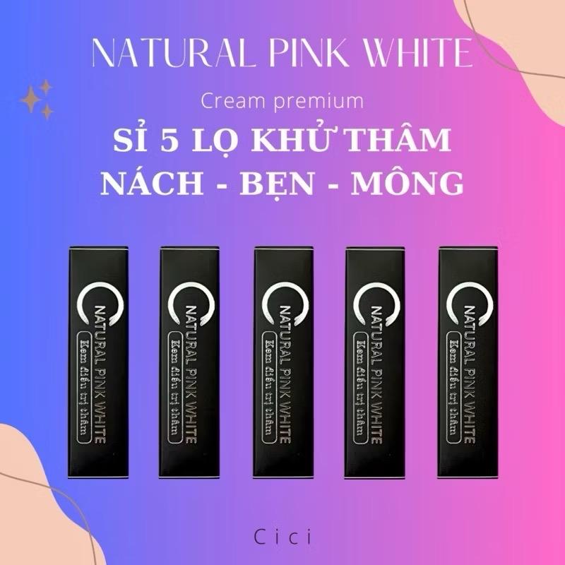 ￼SỈ 5 LỌ KEM NATURAL PINK WHITE DƯỠNG TRẮNG NÁCH BẸN MÔNG 0