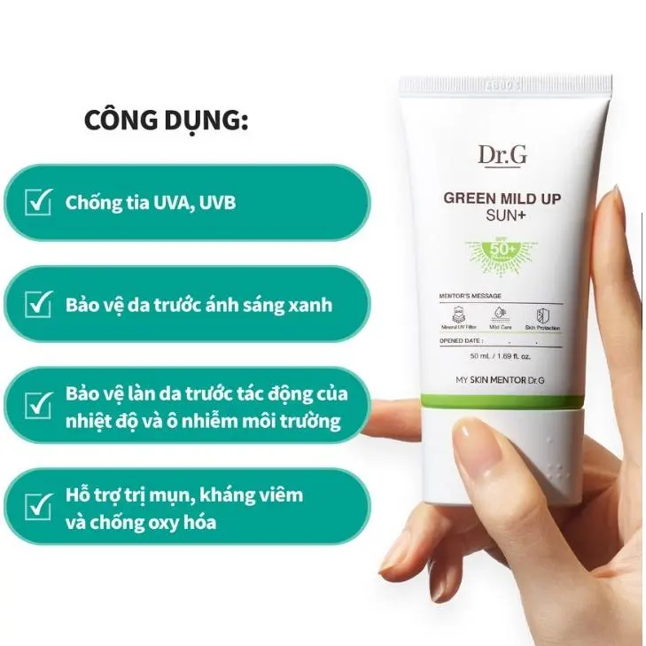 Kem chống nắng Dr.G SPF50+PA++++ 50ml - HASOCHI 6