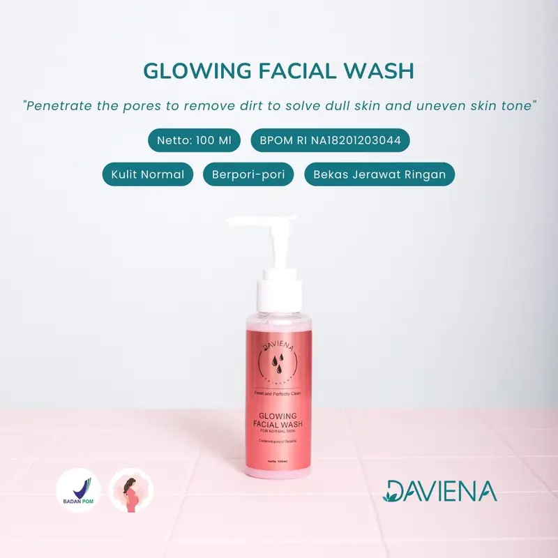 FACIAL WASH GLOWING SERIES BY DAVIENA SKINCARE 0