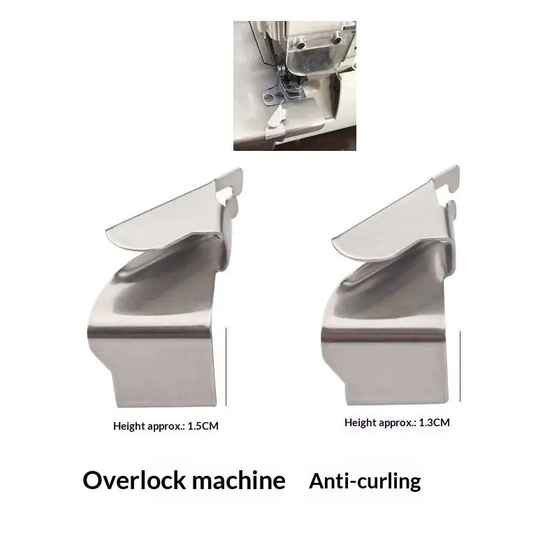 industrial overlock sewing machine hem guides/folders, stitching ...