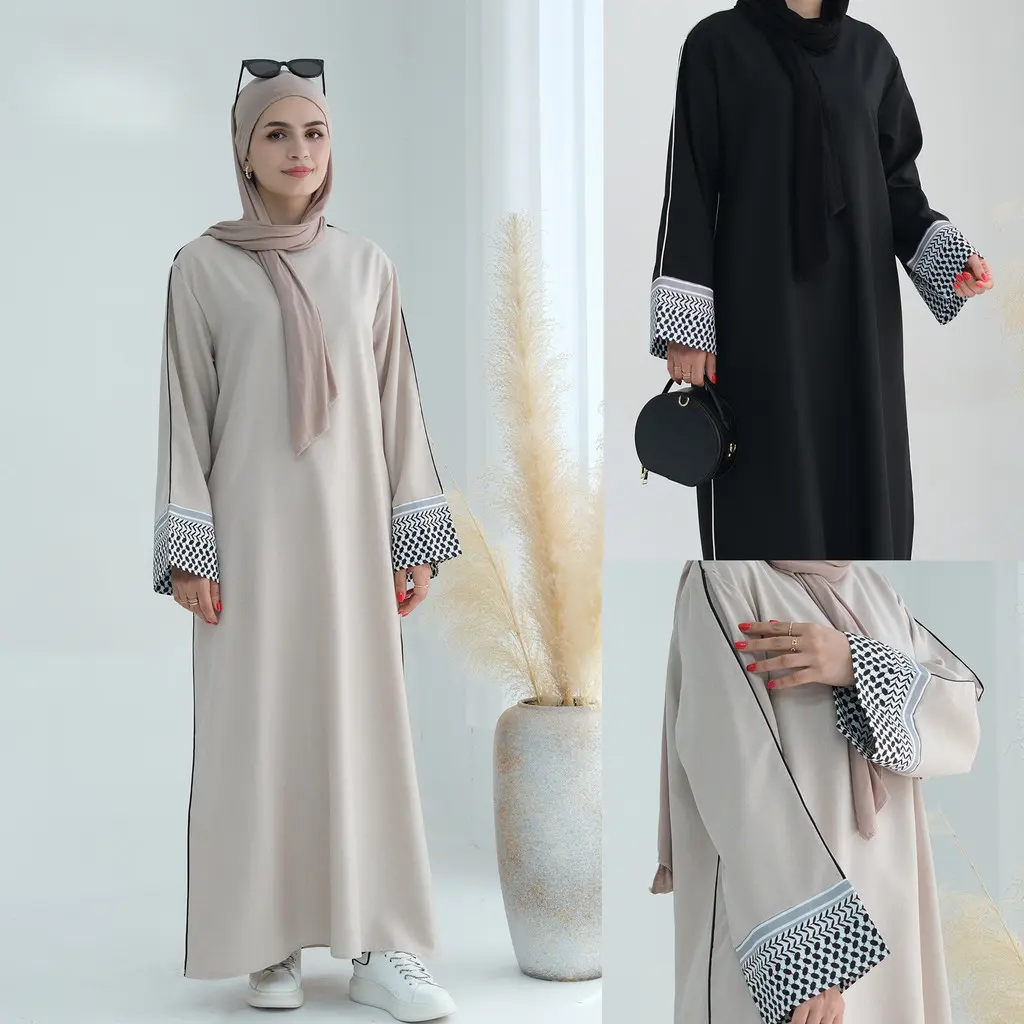 Ramadan Dubai Abaya maxi dress Islam Arab robe Women Wear Kaftan Abaya Cloak Muslim abaya dress Muslimah Fashion Malaysia abaya
